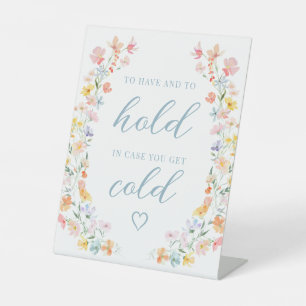 Signe De Table Symbole général Mariage Pastel Meadow Flower