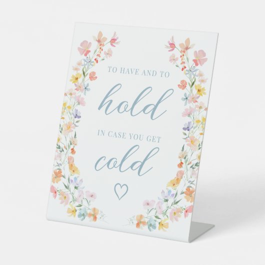 Signe De Table Symbole général Mariage Pastel Meadow Flower (Recto)