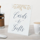 Signe De Table Symbole Gold Leaf Botanical Wedding Cartes & Cadea (In SItu)