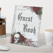 Signe De Table Symbole gothique du livre d'hôtes avec crâne et Ro (In SItu)
