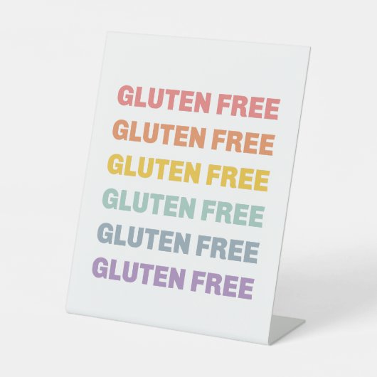Signe De Table SYMBOLE GRATUIT Gluten (Recto)