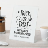 Signe De Table Symbole Halloween Trick ou Treat Sweets (In SItu)