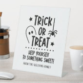Signe De Table Symbole Halloween Trick ou Treat Sweets (In SItu)