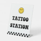 Signe De Table SYMBOLE Happy Face One Happy Dude Tattoo Station (Recto)