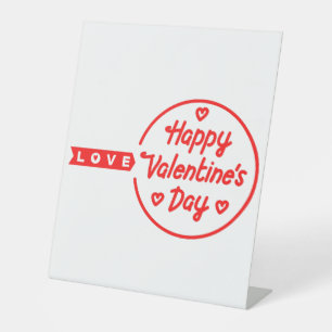 Signe De Table SYMBOLE Heureuse Sainte-Valentin DE PIÈCE D'AMOUR
