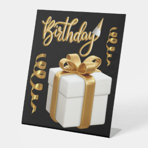 SIGNE DE TABLE SYMBOLE JOLI ANNIVERSAIRE BLANC VERT