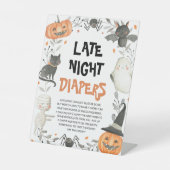 Signe De Table SYMBOLE JOLIE Baby shower Halloween Late Night Dia (Recto)