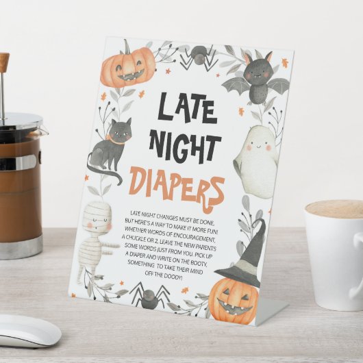 Signe De Table SYMBOLE JOLIE Baby shower Halloween Late Night Dia (In SItu)