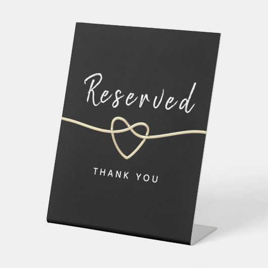 Signe De Table Symbole Mariage de calligraphie moderne (Recto)