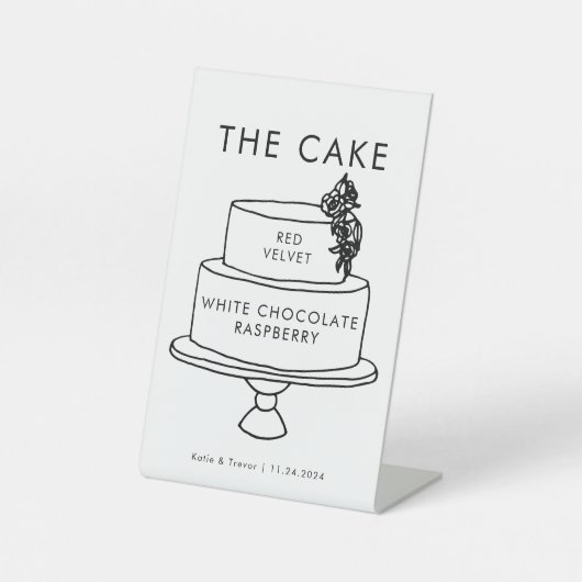 Signe De Table SYMBOLE mariage DE Gâteau (Recto)