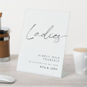 Signe De Table Symbole Mariage de salle de bain pour dames Callig (In SItu)