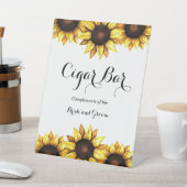 Signe De Table Symbole Mariage de tournesol Cigar Bar (In SItu)