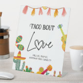 Signe De Table Symbole mexicain Taco bout Love cactus Taco Bar (In SItu)