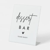 Signe De Table Symbole moderne du bar-dessert Mariage (Recto)