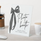 Signe De Table Symbole moderne Elegant Black Bow Photo Booth (In SItu)
