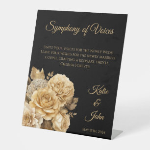 Signe De Table Symbole Neutre Bouquet-Guestbook