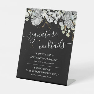 Signe De Table symbole or argent spectaculaire