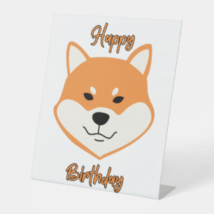 Signe De Table Symbole original de Shiba Inu