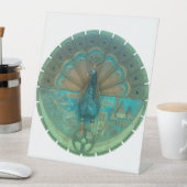 Signe De Table symbole paon (In SItu)