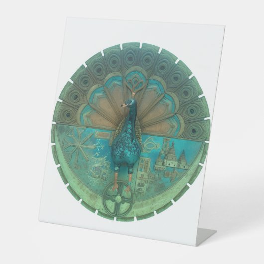 Signe De Table symbole paon (Recto)