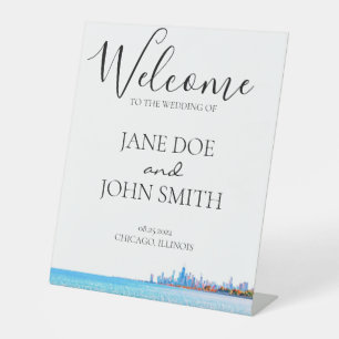 Signe De Table SYMBOLE Pedastal Skyline de Chicago