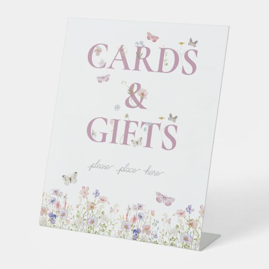 Signe De Table Symbole Petit Papillon 1er Anniversaire Cartes et  (Recto)