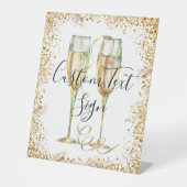 Signe De Table Symbole Piédestal Gold Parties scintillant Party (Recto)