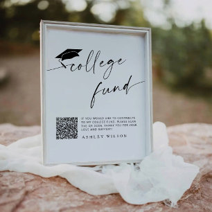 Signe De Table Symbole piédestal minimaliste du Fonds du collège