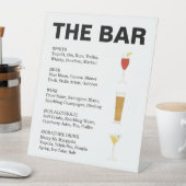 Signe De Table Symbole Retro Cocktail Pedestal (In SItu)