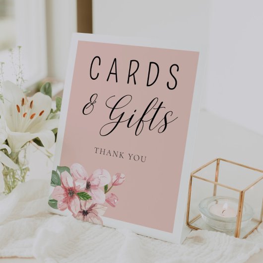 Signe De Table Symbole rose floral Cartes et cadeaux