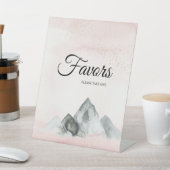 Signe De Table Symbole rose Sunrise Mountain Wedding Favors (In SItu)