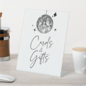 Signe De Table Symbole Silver Disco Ball Cartes et Cadeaux (In SItu)