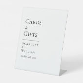 Signe De Table Symbole simple et moderne de cartes de mariage et  (Recto)