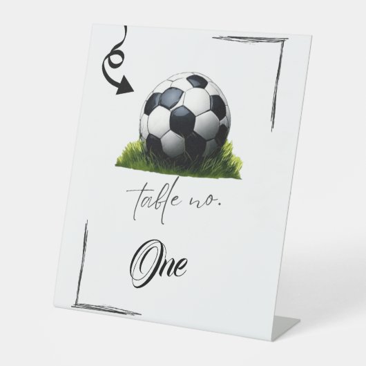 Signe De Table Symbole Tabletop pour les amateurs de football (Recto)
