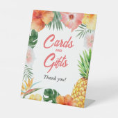 Signe De Table Symbole Tropical Hawaiian Birthday Cards and Gifts (Recto)