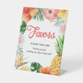 Signe De Table Symbole Tropical Hawaiian Birthday Party Favoriser (Recto)