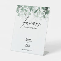 Symbole vert moderne Faveurs Mariage
