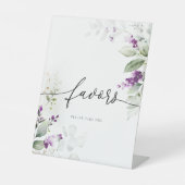 Signe De Table Symbole vert pourpre Lavande Faveur (Recto)