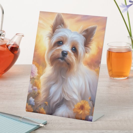 Signe De Table Symbole Yorky-Pedestal (In SItu)