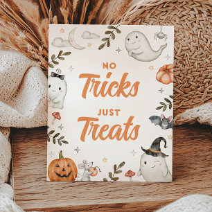Signe De Table Sympathique Halloween Pas De Trucs Il Suffit De Tr