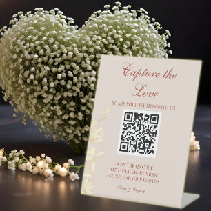 Signe De Table Symphonie florale intemporelle Capturer l'amour