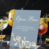 Signe De Table Symphonie florale intemporelle Open Bar