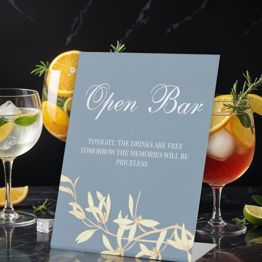 Signe De Table Symphonie florale intemporelle Open Bar