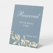 Signe De Table Symphonie florale intemporelle Réservée à la famil (Recto)