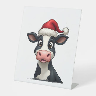 Signe De Table T-Shirt de Noël vache coloré Pop Art (2)