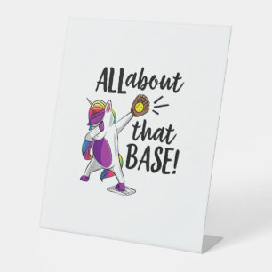 Signe De Table T-Shirt de Softball Licorne Dabbing Filles Équipem