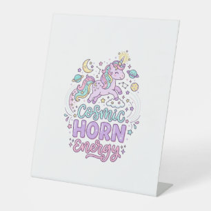 Signe De Table T-shirt graphique pastel mignon énergie corne cosm