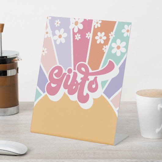Signe De Table Table cadeau d'anniversaire Retro Sunshine (In SItu)