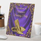 Signe De Table Table d'accueil pour la fête d'anniversaire des fe (In SItu)