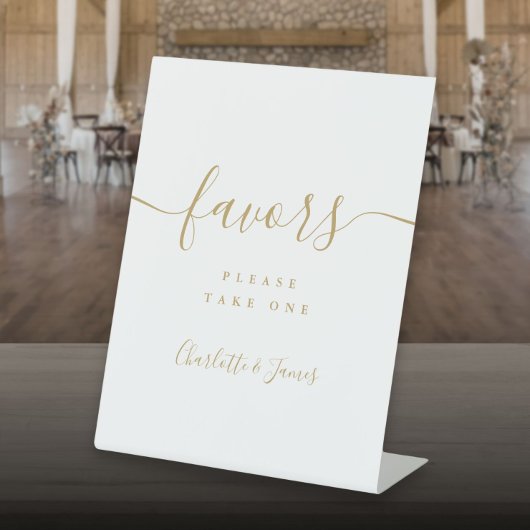 Signe De Table Table de cadeaux de mariage de script moderne en o